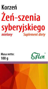Ginseng Siberiano, raiz moída 100g FLOS